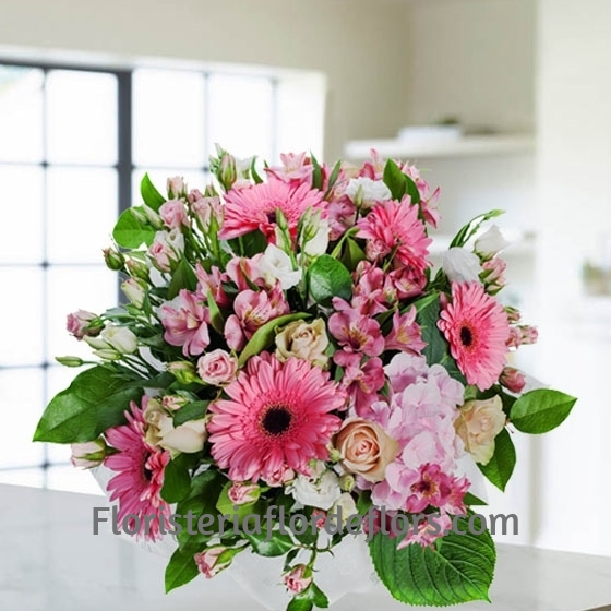 Ramo Flores tonos Rosados