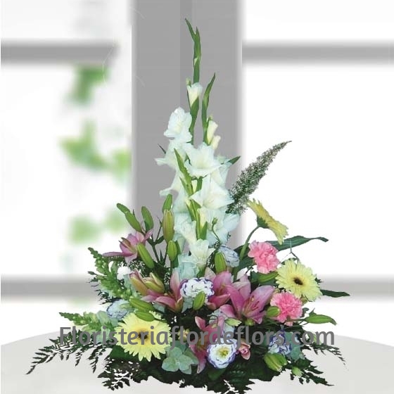Centro de Flores Blancas